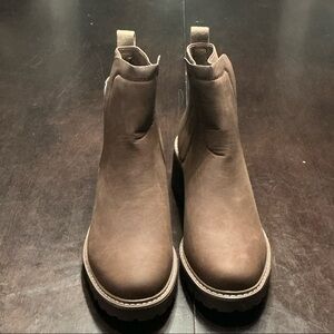 Forever 21 Brown Chelsea Ankle Booties